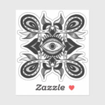 Oeil ornemental - Style de tatouage botanique Weir