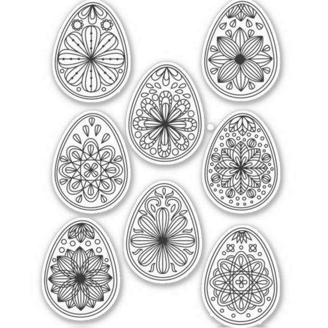 Sticker OEufs de Pâques (Devant)