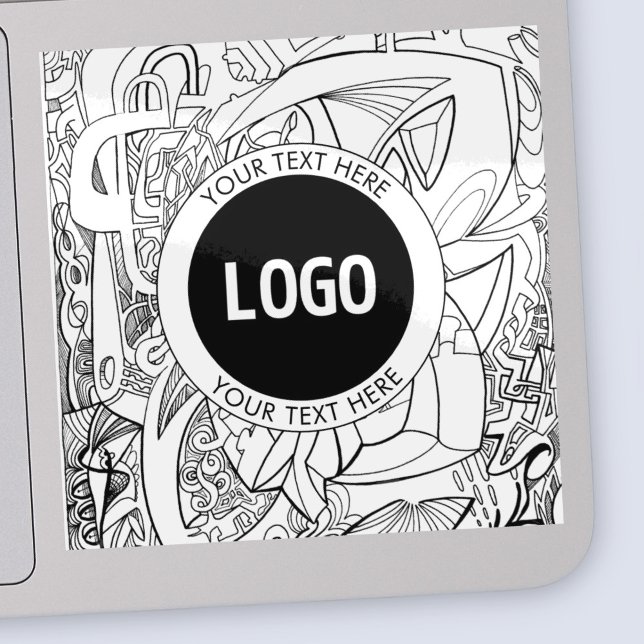 Sticker Oeuvre d'origine moderne et logo (Créateur téléchargé)