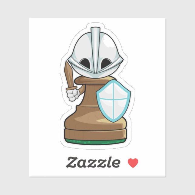 Sticker OEuvres d'échecs Échecs (Feuille)