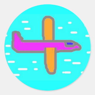 Sticker of airplane