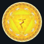 Sticker of Power, Fire, Strength, Sun Chakra<br><div class="desc">Manipura 3rd Chakra
Solar Plexus; Tattva; s Fire. Its main aspects is Vision,  Form,  Ego and strength. The Sun.</div>