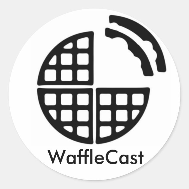 Sticker officiel WaffleCast (Devant)