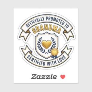 Sticker Officiellement promue grand-mère