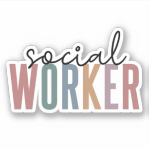 Sticker Offres d'appréciation aux travailleurs sociaux