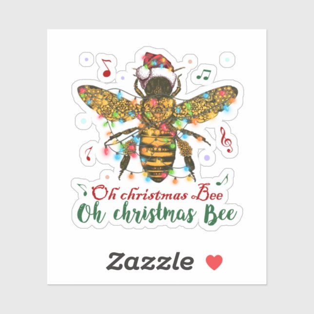 Sticker Oh Christmas Bee Oh Christmas Bee Light (Feuille)