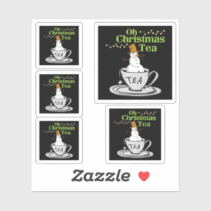 Sticker Oh Christmas Tea - Tea Lover Noël