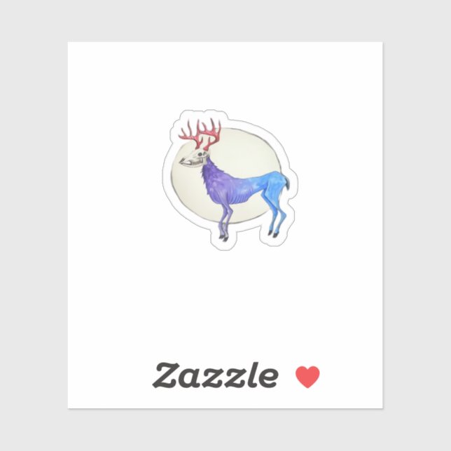 Sticker Oh Deer Clean Graphic Style  (Feuille)