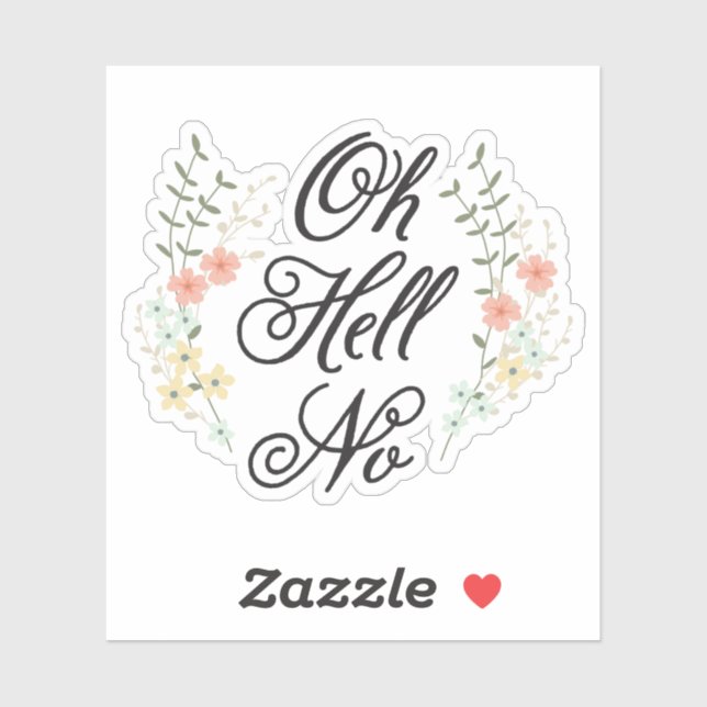 Sticker Oh Non (Feuille)