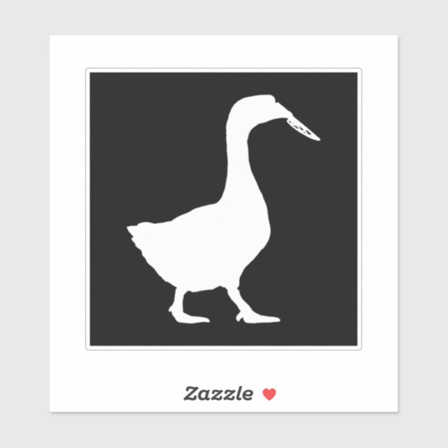 Sticker Oie avec couteau - Jeu d'oie sans titre (Feuille)