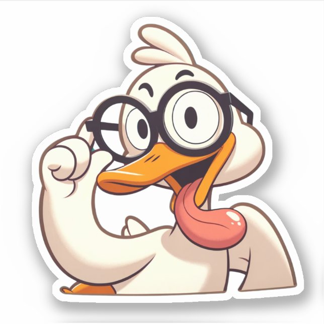 Sticker Oie stupide (Devant)