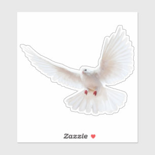 Sticker Oiseau blanc