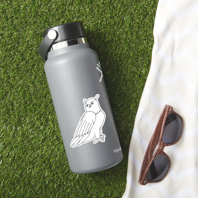 Sticker Oiseaux Bois Chouette (HydroFlask Insitu)