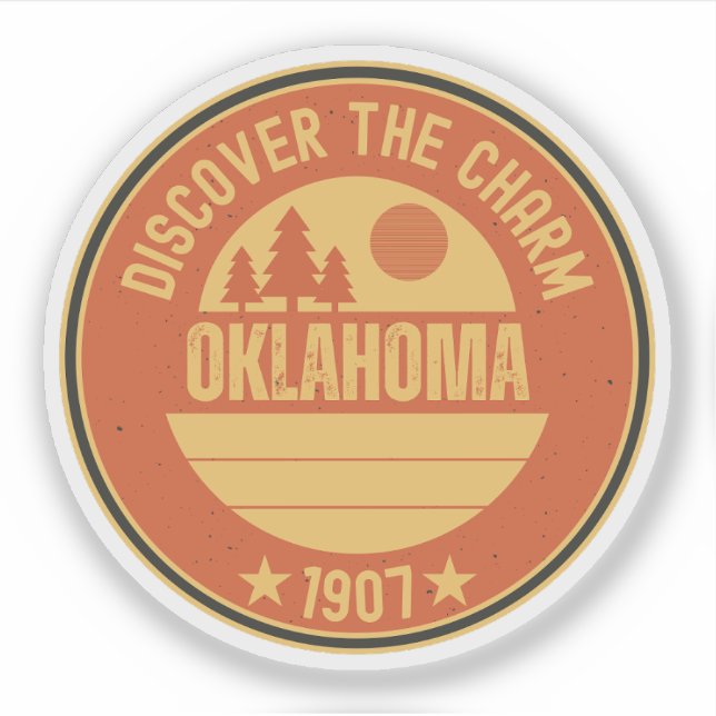 Sticker Oklahoma Sooners State - OK Idée cadeau (Devant)