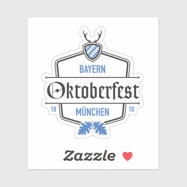 Sticker Oktoberfest Munich, Bavière (Feuille)