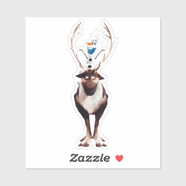 Sticker olaf & sven (Feuille)