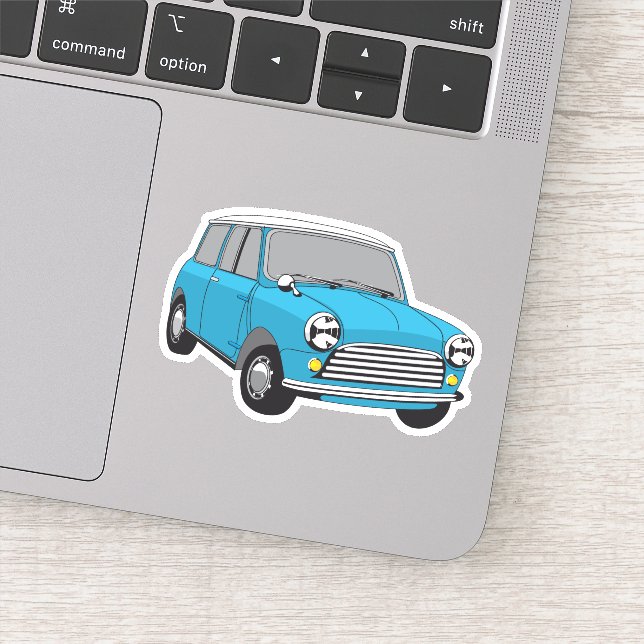 Sticker Oldtimer Blue Mini (Détail)