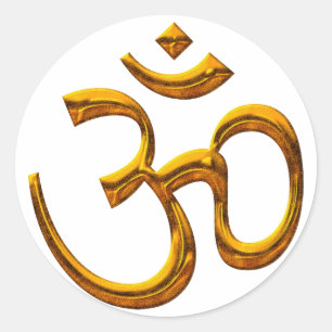 Sticker OM, old gold effect