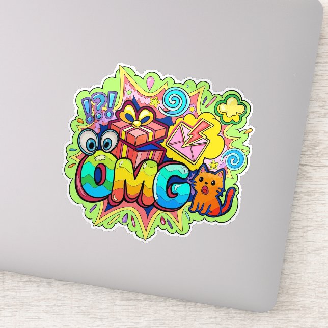 STICKER OMG (Détail)