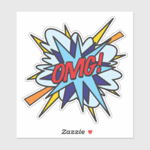 Sticker OMG Fun Retro