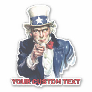 Sticker Oncle Sam recrute