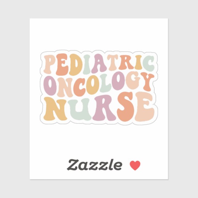 Sticker Oncologie pédiatrique Soins infirmiers ! (Feuille)