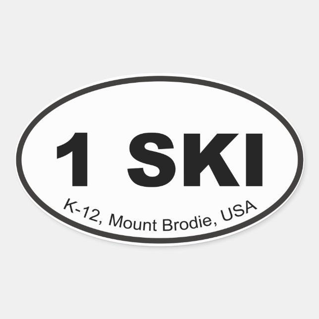 Sticker One Ski Euro (Devant)