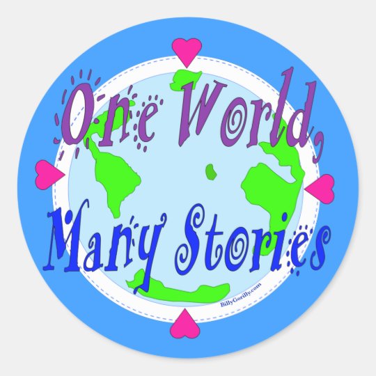 Sticker - One World, Many Stories