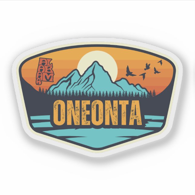 Sticker Oneonta, Alabama (Devant)