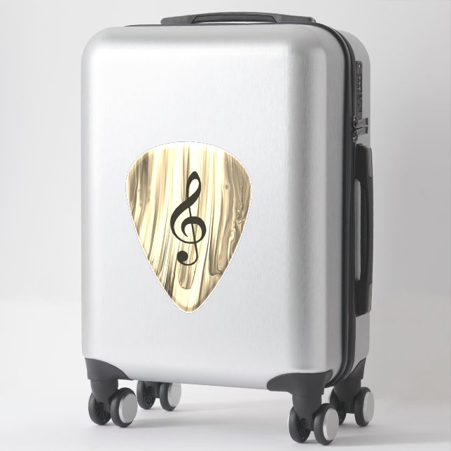 Sticker Onglet de guitare de notes musicales personnalisée (Sur valise)
