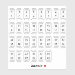 Sticker Onglets séparateurs numériques pliables