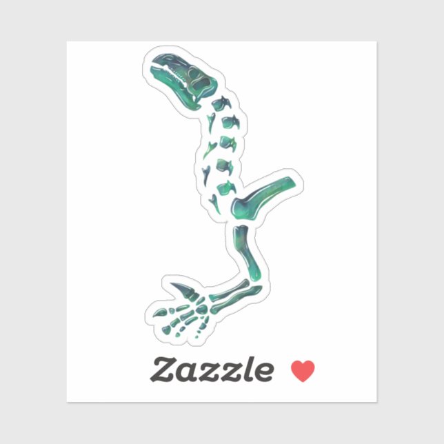 Sticker Opal Iguanodon Dinosaur (Feuille)