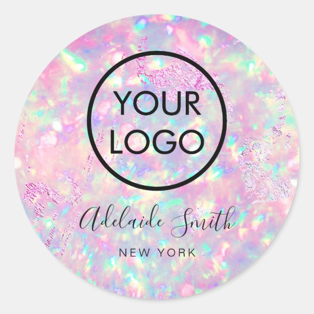 Sticker opal violet brillant (Devant)