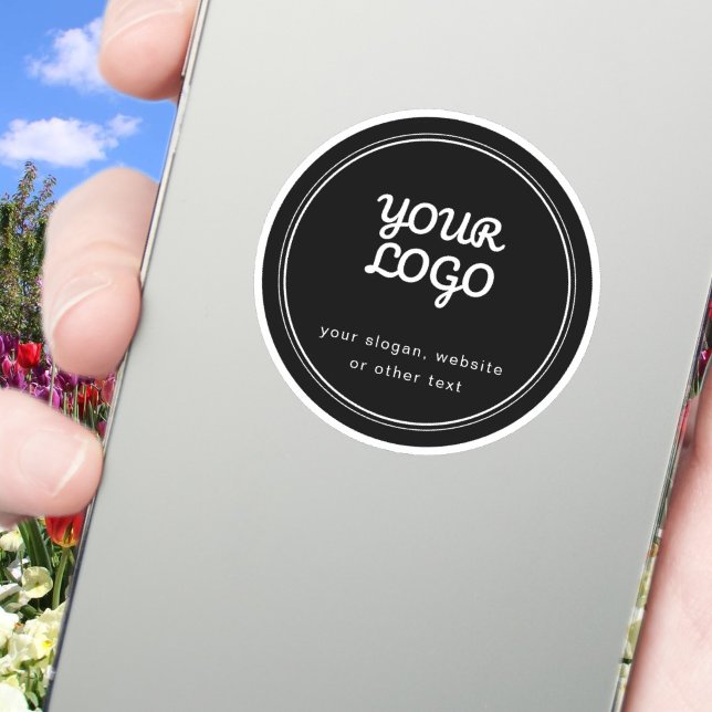 Sticker Opaque ou transparent votre logo élégant modifiabl (Créateur téléchargé)