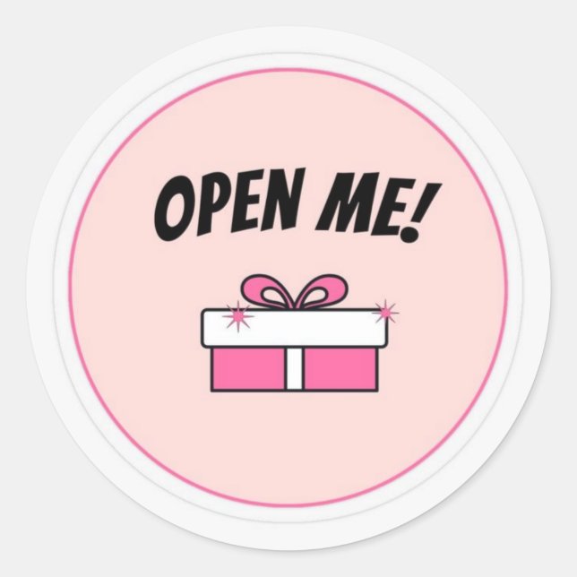 Sticker Open Me (Devant)