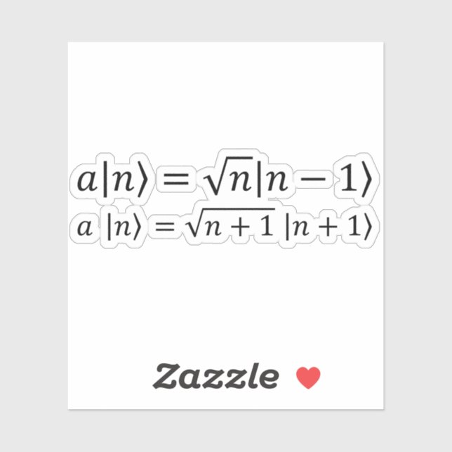 Sticker Opérateurs De Création Et D'Annihilation (Feuille)