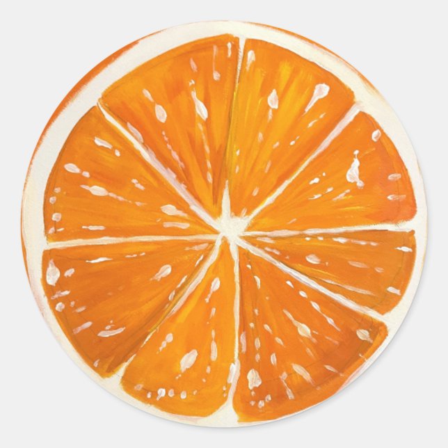 Sticker orange arrondi (Devant)