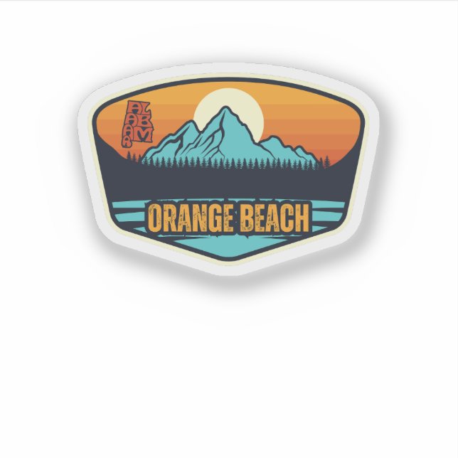 Sticker Orange Beach, Alabama (Devant)