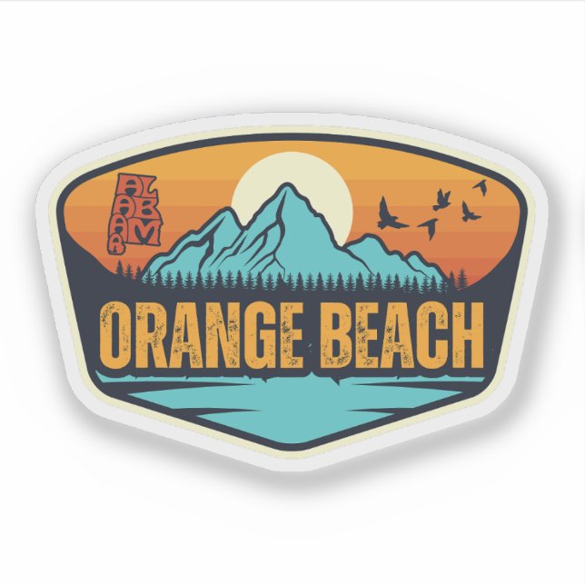 Sticker Orange Beach, Alabama (Devant)