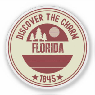 Sticker Oranges de Floride - Souvenir de l'État Citrus