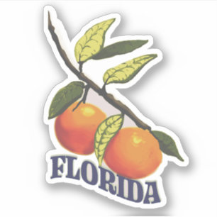 Sticker Oranges Vintages de Floride