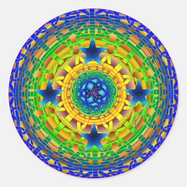 Sticker orbe celtique (Devant)