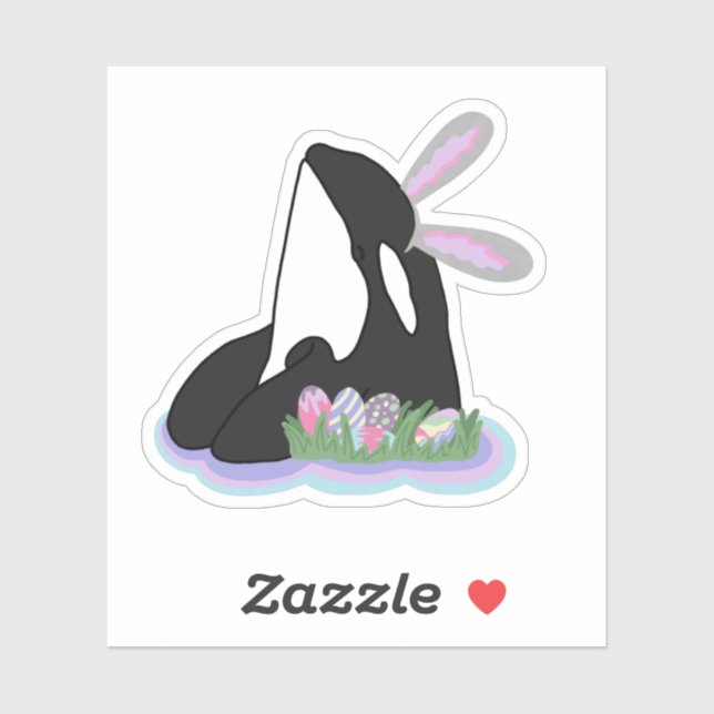 Sticker Orca Bunny de Pâques (Feuille)