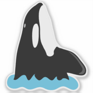 Sticker Orca Whale Bobbing Hors De L'Eau