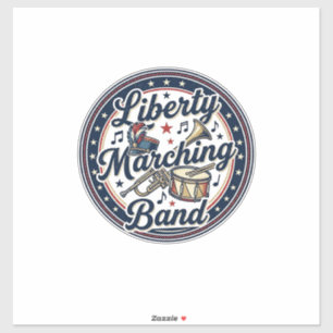 Sticker Orchestre de défilé de la Liberté Patriote Défilé