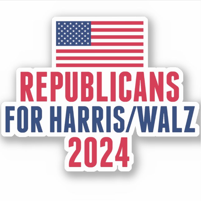 Sticker Ordinateur portable à drapeau américain Harris Wal (Devant)