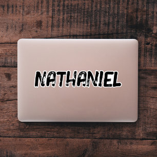 Sticker Ordinateur portable cool de nom personnalisé