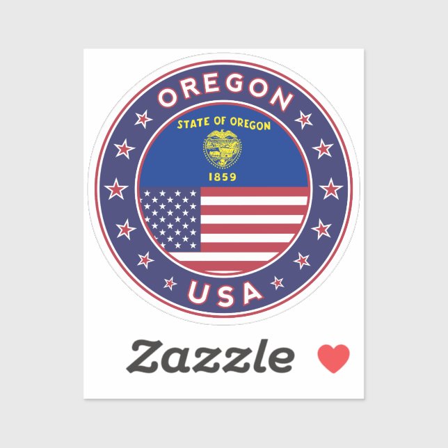 Sticker Oregon (Feuille)