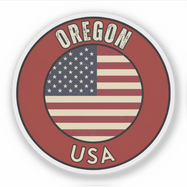 Sticker Oregon United States of America (Devant)