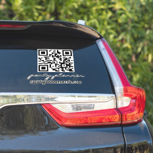 Sticker Organisateur de fête Code QR Entreprise Voiture